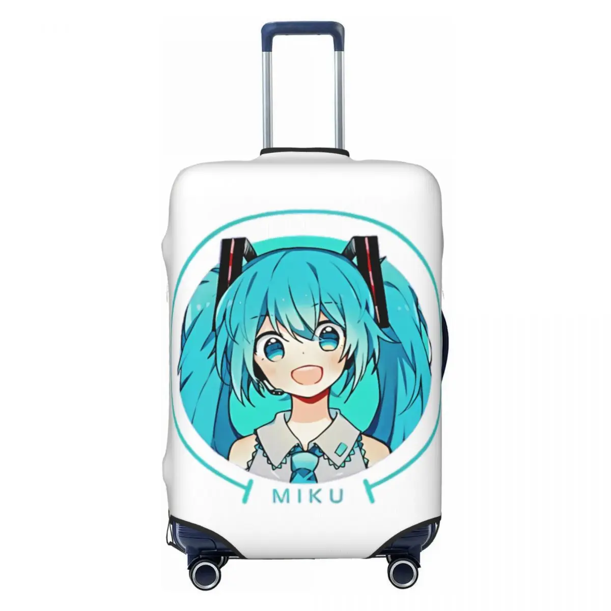 カスタムハツネミク-vocaloid-ロックアニメ荷物カバープロテクターかわいい旅行スーツケースカバー-18-32-インチ用