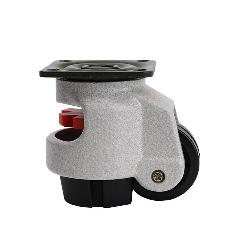 

Durable 8PCS Adjustable Heavy Duty Industrial Casters Retractable Leveling Freely Swivel Machine Casters
