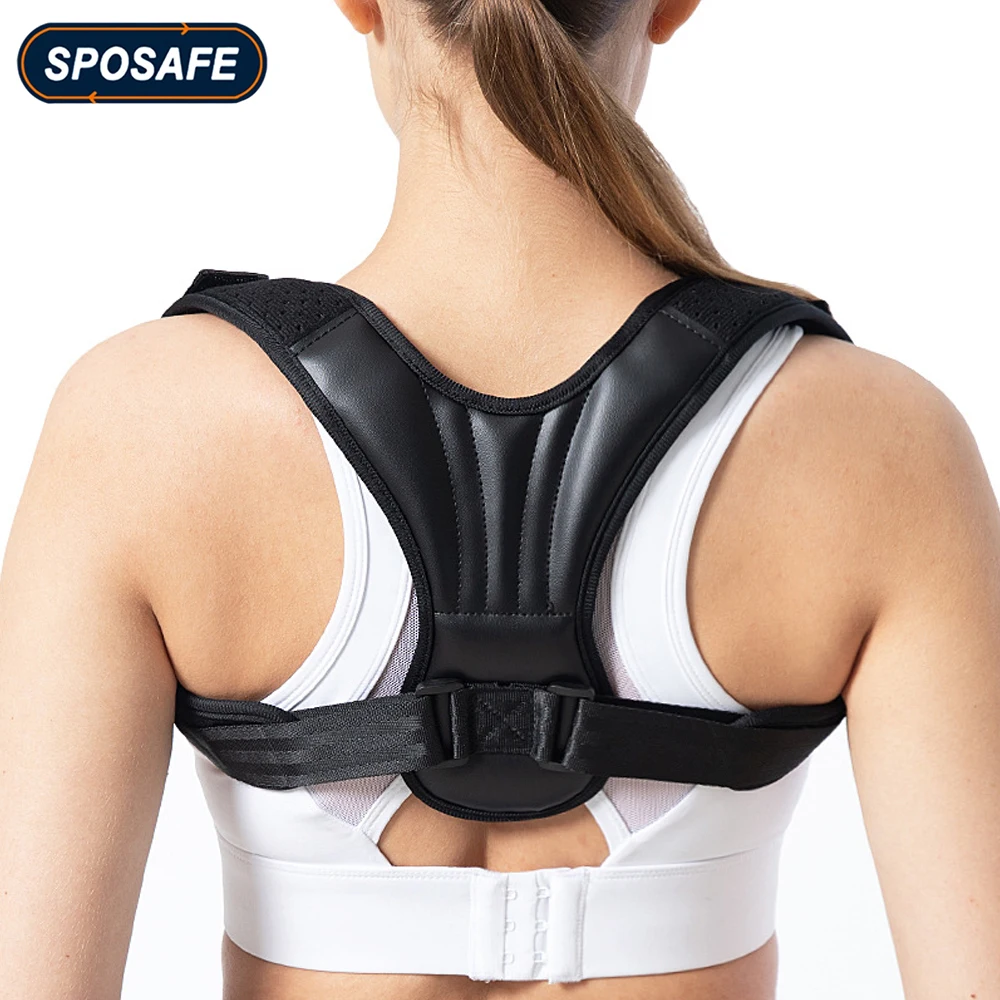 Adjustable Shoulder Back Posture Corrector Upper Back Clavicle Neck Support Straightener Men Women Hunchback Back Pain Relief