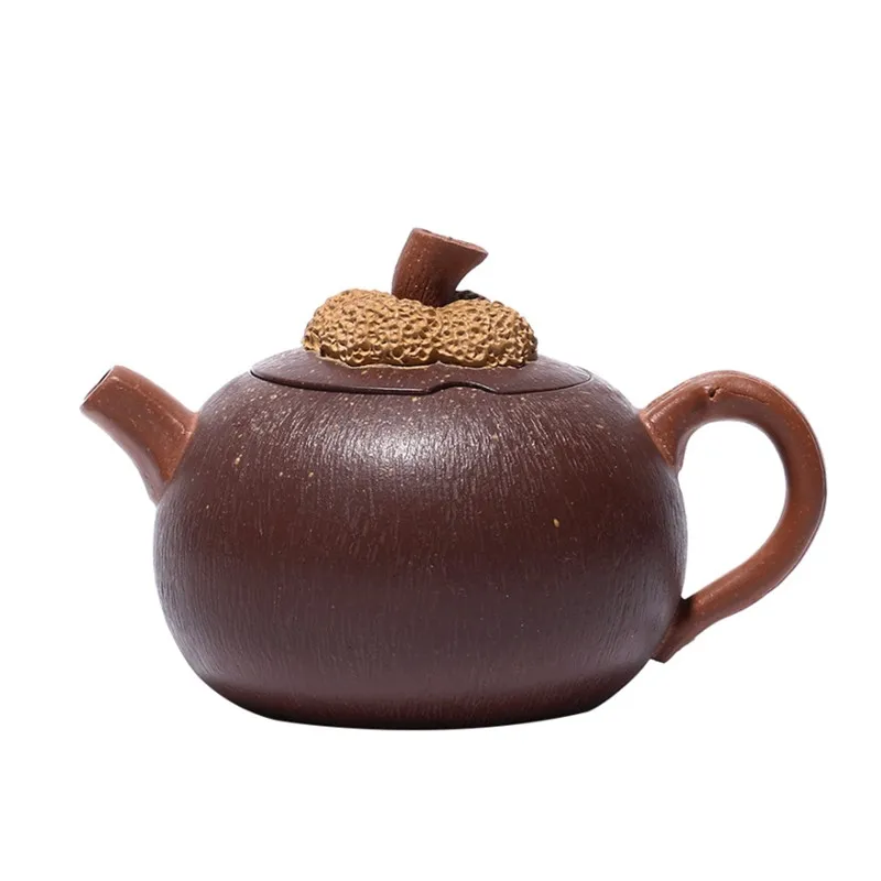 

90ml High-end Yixing Purple Clay Teapots Famous Handmade Mangosteen Model Tea Pot Chinese Zisha Tea Set Kettle Collection Gifts