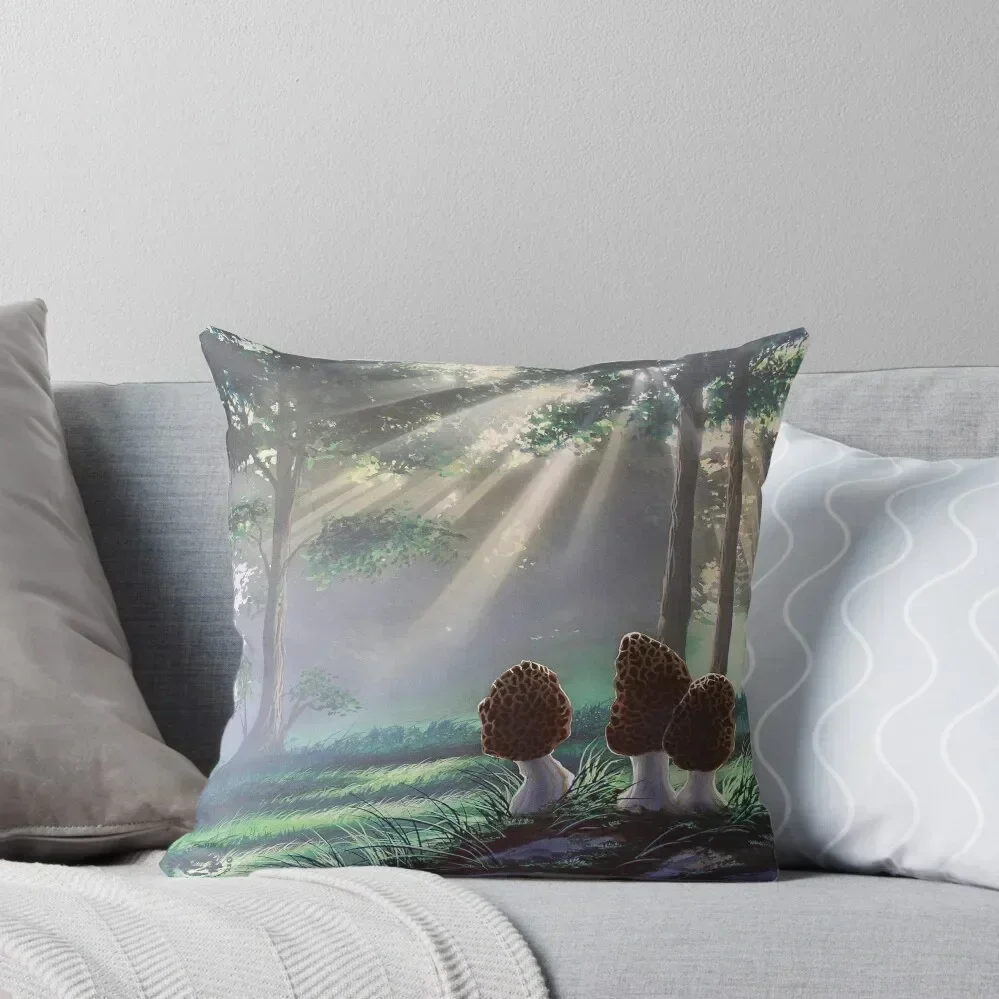 

Woodfish (Morel Mushroom) Throw Pillow Cushion Child Sofa Covers For Living Room Pillows Aesthetic luxury covers pillow