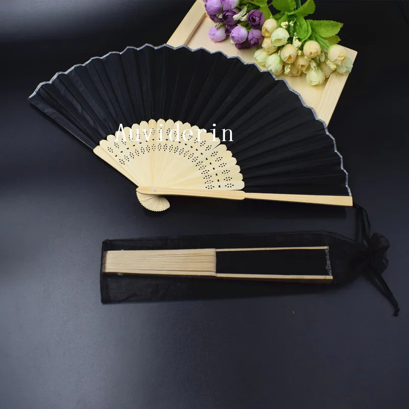 50/30 stuks op maat gemaakte effen kleurige vouwbare handwaaieren met gepersonaliseerd logo voor bruiloftfavoren, cadeau voor verjaardagsfeestjes & huisdecoratie