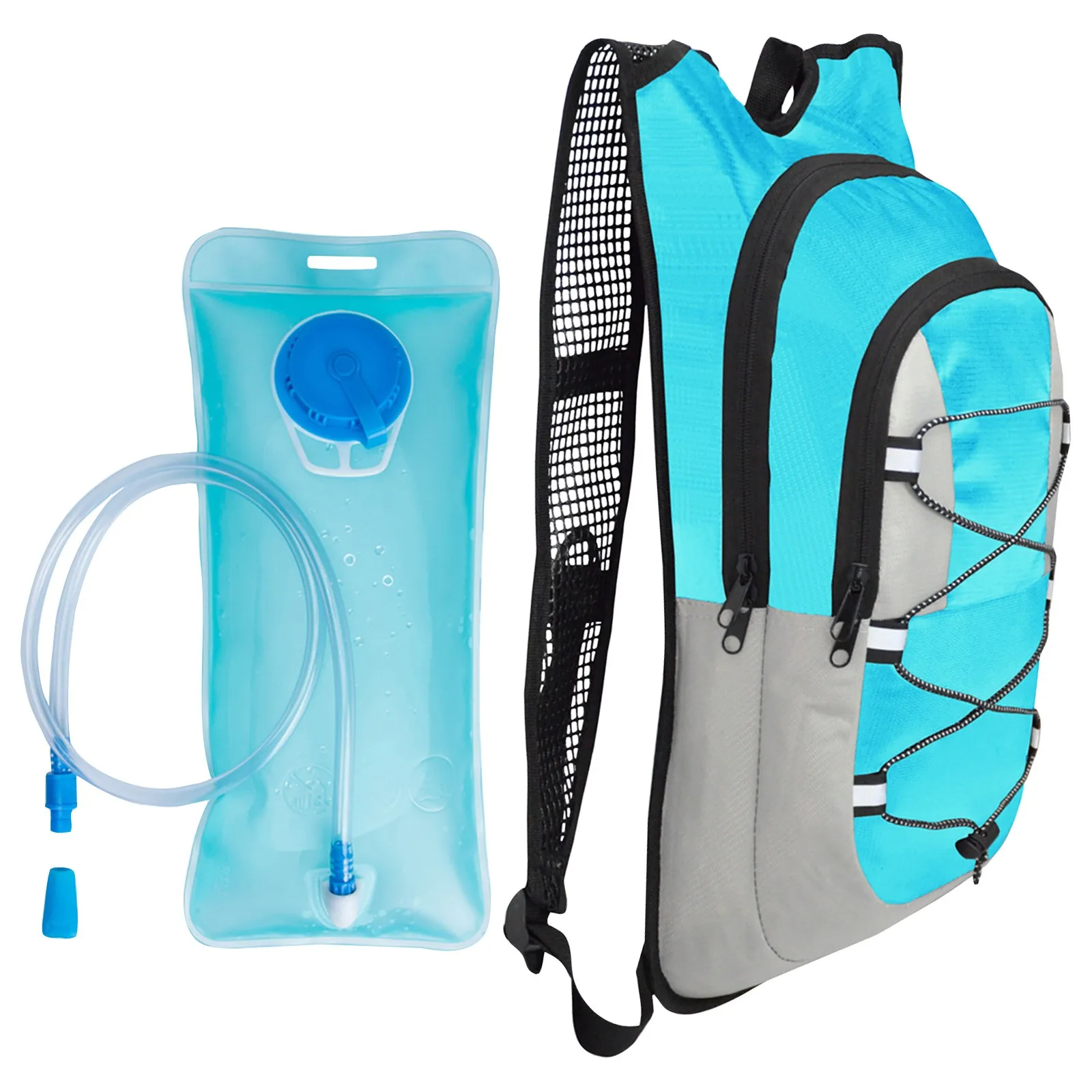 أزياء Colorblock في الهواء الطلق خفيفة الوزن المحمولة دراجة أكياس تسلق المشي لمسافات طويلة الحقيبة MTB الطريق الدراجة المائية على ظهره #3