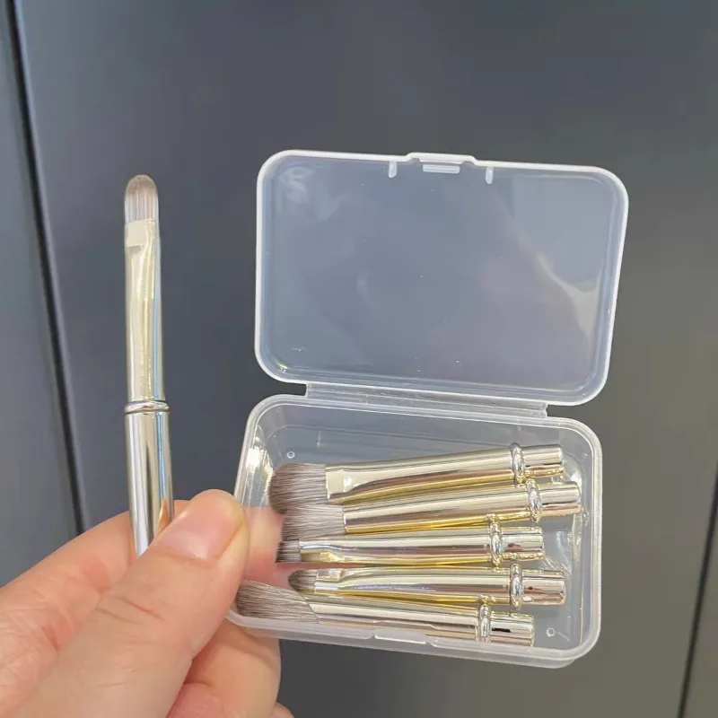 Tête de brosse de maquillage Portable, fard à paupières doux, Eyeliner, pinceaux de remplacement pour les lèvres, Mini outils de maquillage pour les yeux