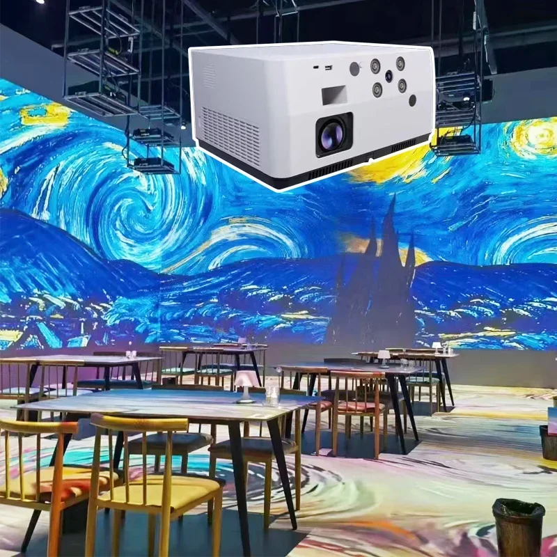 Customized 3D Rainproof Interactive Display for restaurant Advertising Scenic Area Cinema Holographic Projector