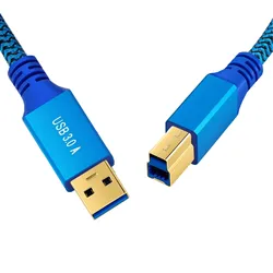 USB 3.0 Printer Cable A Male B Male Printer HDD-BOX CD-ROM Usb3.0 Data Line Wire A To B Male USB 3.0 USB3 Print Cable 0.3M-5M