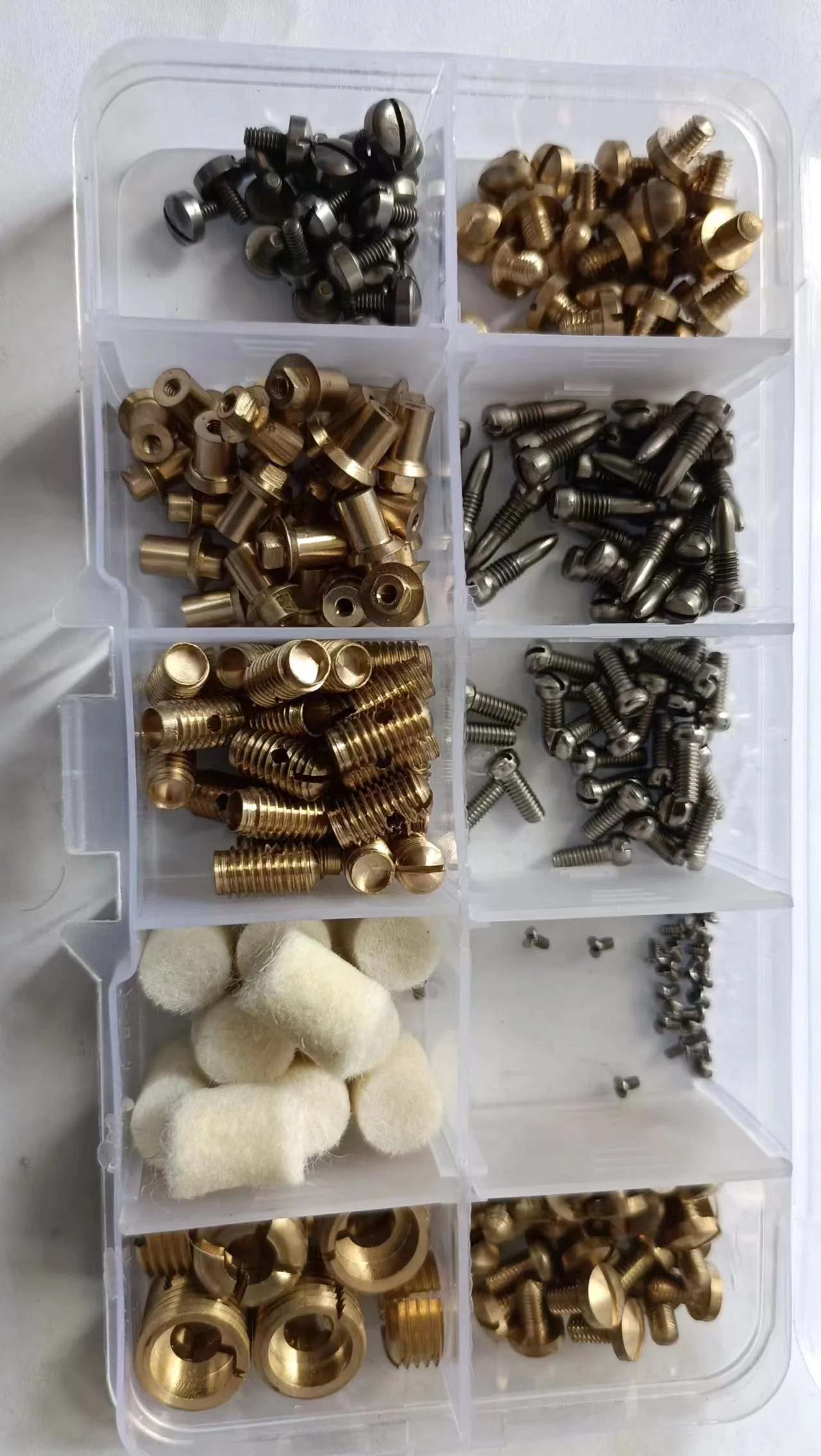 Repair Tool Set for Alto Saxophon . Spring screws + guard screws + adjusting screws + adjusting post screws +Etc.