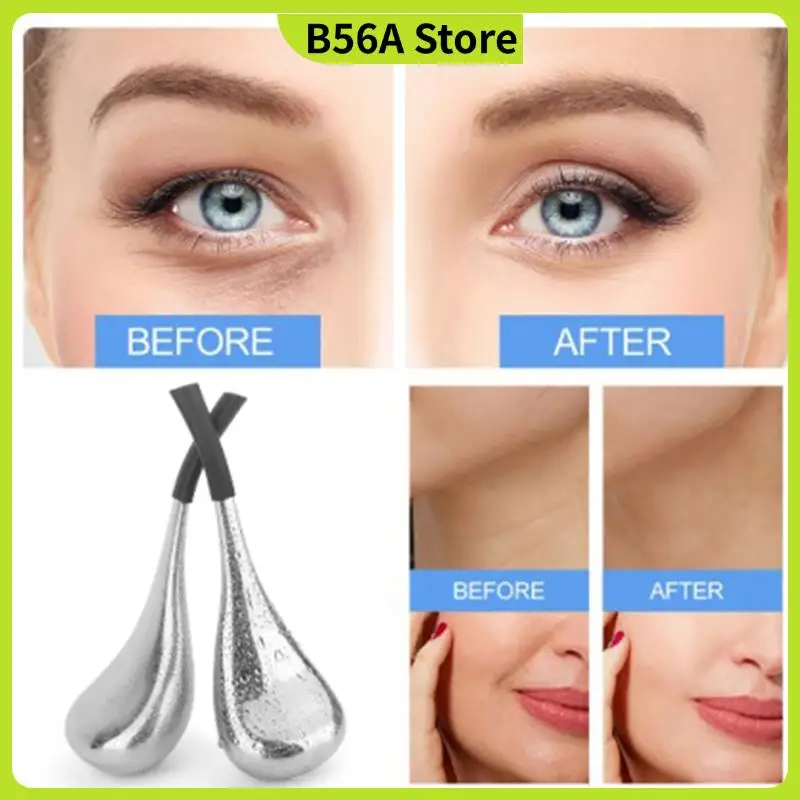 【تخفيضات سريعة!】2X أعواد تجميل الوجه للتبريد، كرة موجة ثلجية، تدليك الوجه، صالون العين، أدوات العناية بالبشرة للفتيات والسبا الباردة Ro