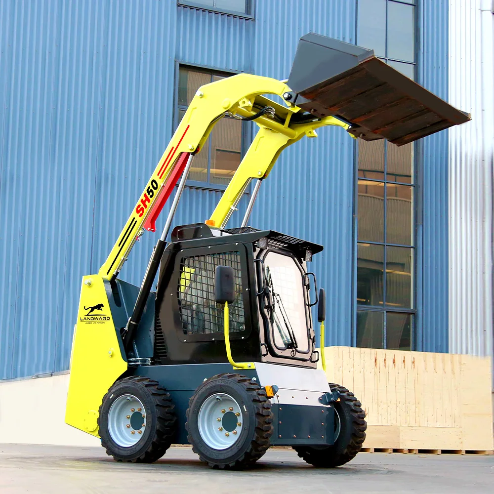 Mini minicargador doméstico, maquinaria pequeña para movimiento de tierras, motor EPA, patín con ruedas, accesorio para pala de nieve, CE personalizado