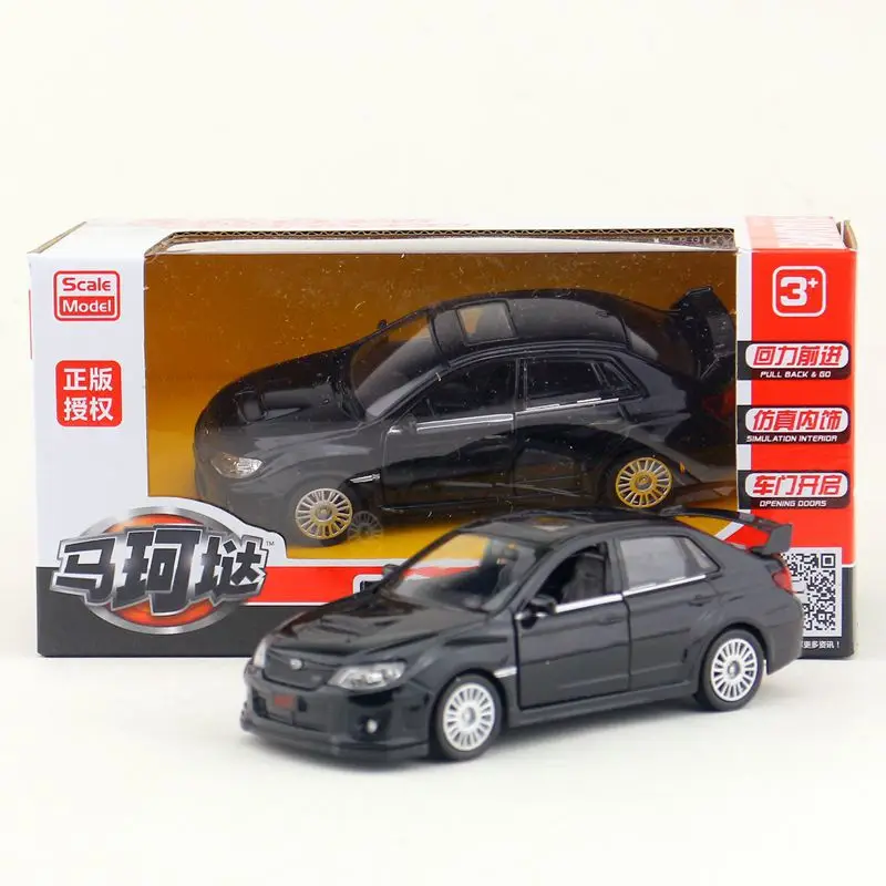 1:36 Subarus Impreza WRX STI 합금 레이싱 카 모델 다이캐스트 시뮬레이션 금속 장난감 자동차 모델 풀백 컬렉션 어린이 선물