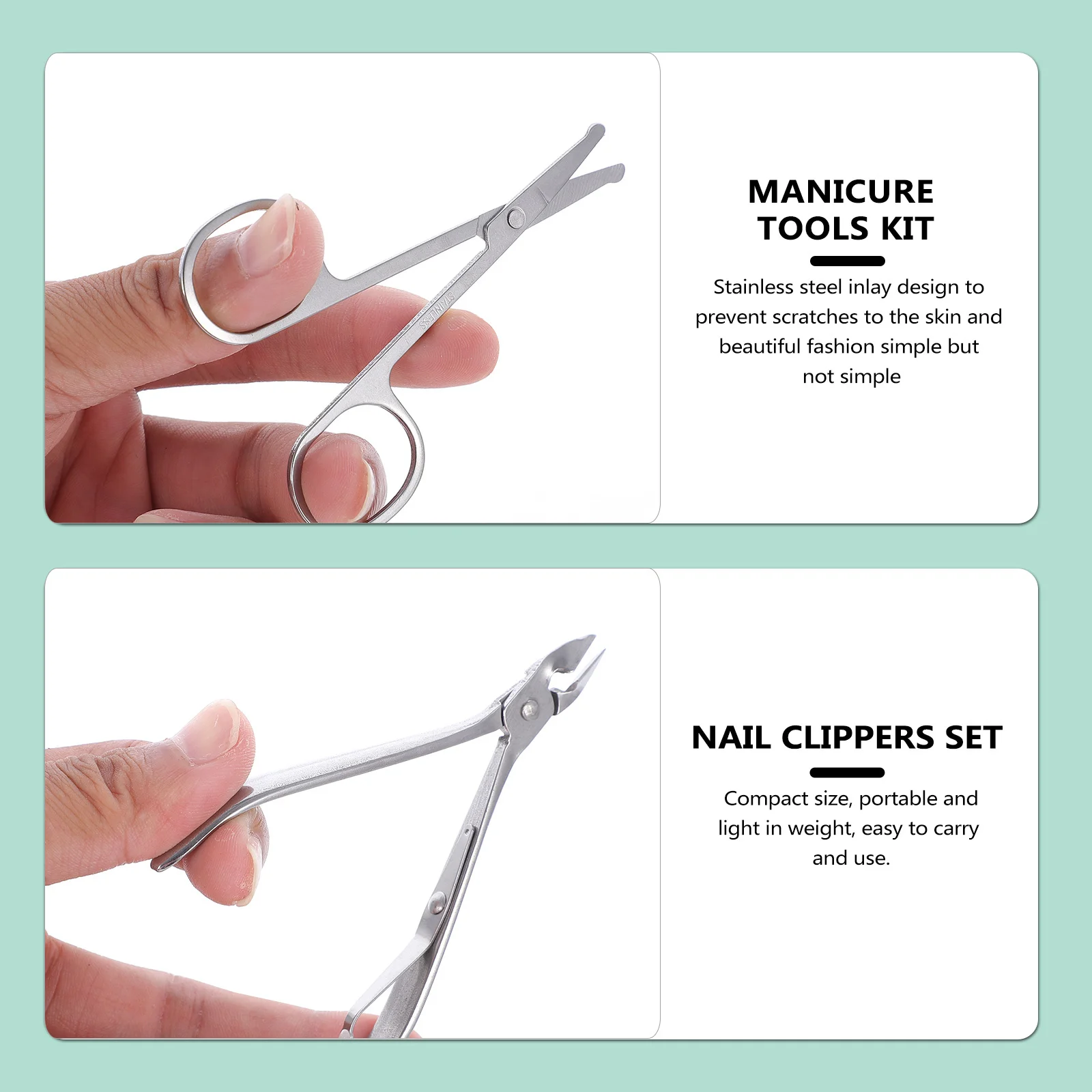 

26Pcs Manicure Tools Set Stainless Steel Nail Clippers Pedicure Grooming Kit Portable Nail Care for Men Women