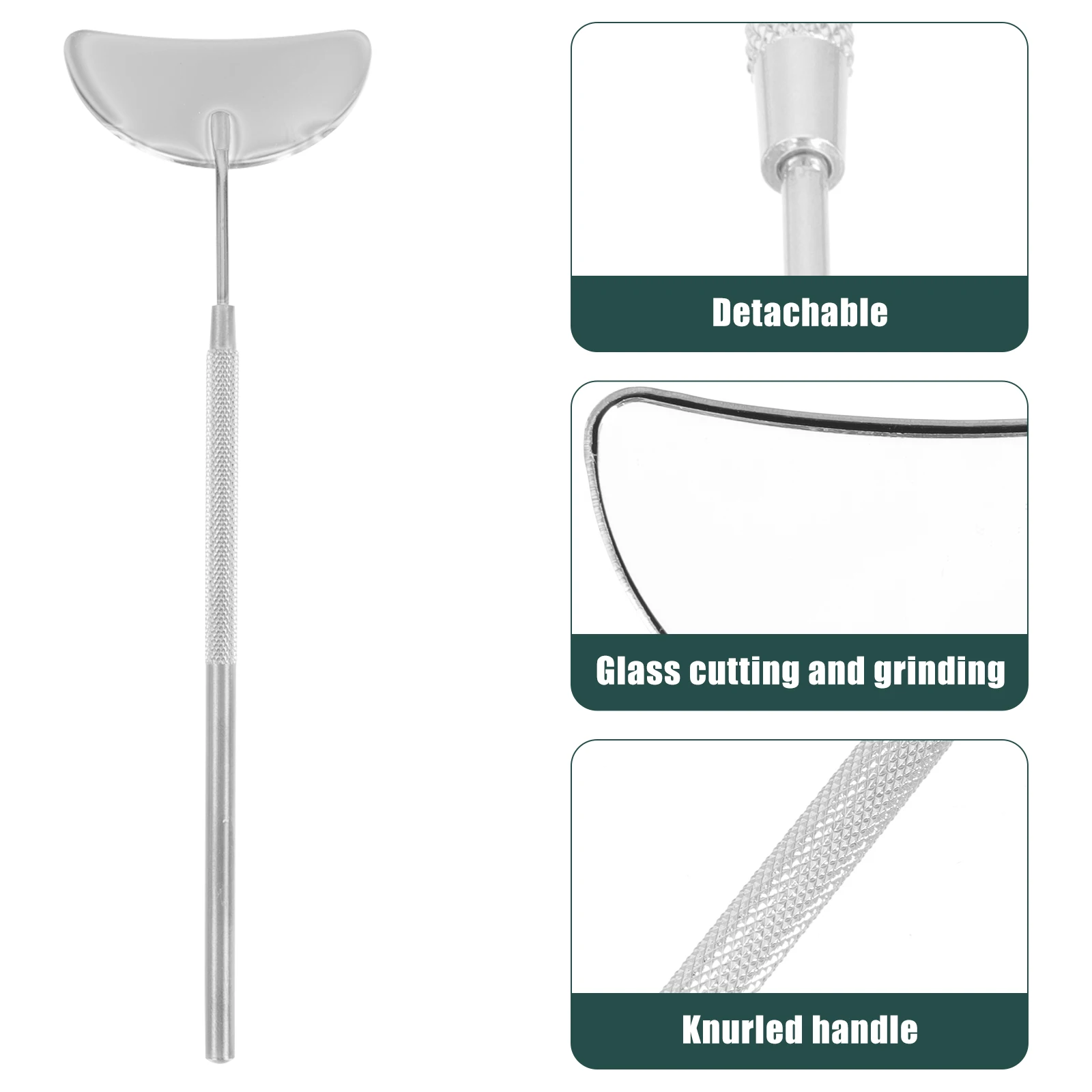 

1 Portable Extension Tools Stainless Steel Salon Grafting Set Durable High-Definition Mirror Kit For Women