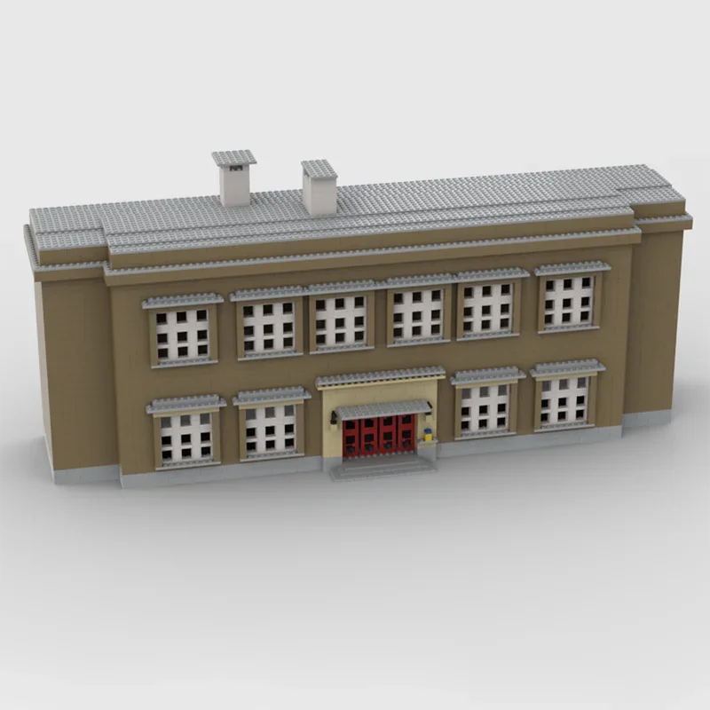 City Building Model Moc Building Blocks Post Office Model Technology Bricks Christmas Assembly DIY Toy Constructrion Gifts