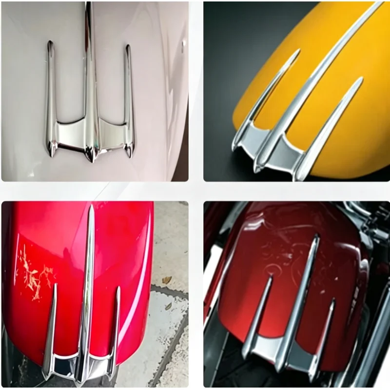 Motorcycle Front Fender Trim Chrome Decorative Strip Mudguard Molding Cover For Yamaha XVS650/1100/1300 XV1600/1700/1900