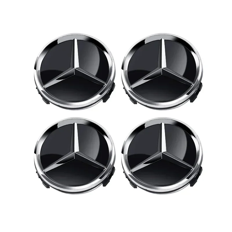 4pcs 60mm Car wheel Hub Cap Emblem badge for Mercedes Benz C180 E300 GLC W163 W166 W167 W204 W205 W212 W213 X253 W117 W176 W164