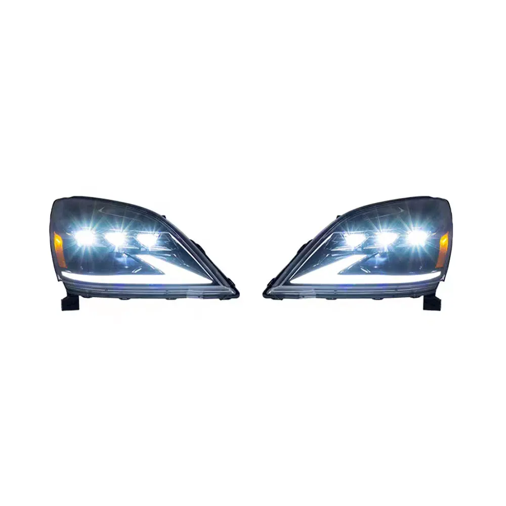 

A Pair Car LED Lens Headlights 81130-60A60 81170-60A50 For Lexus GX470 2003 to 2009 Head lamp
