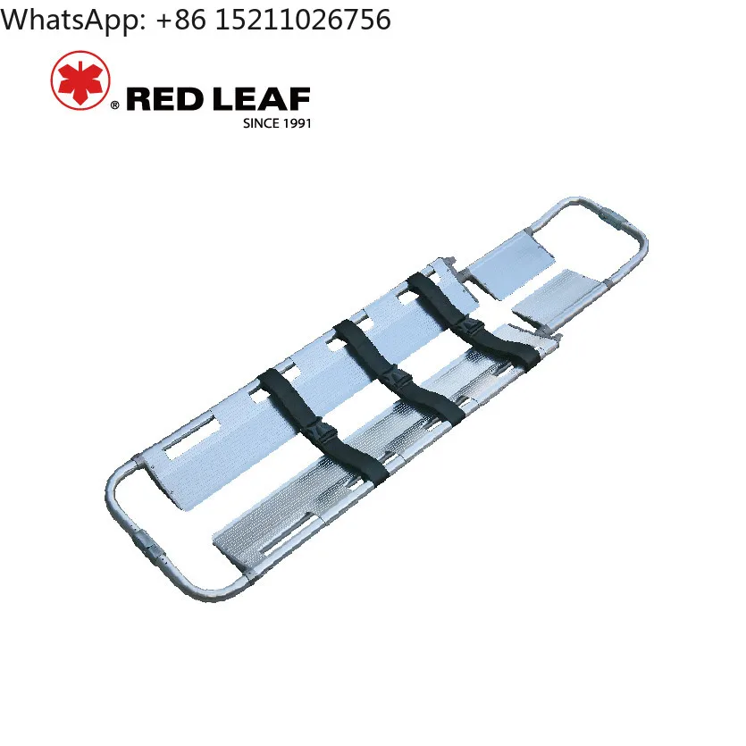 YDC-4A Aluminum Alloy Patient Scoop Stretcher with Head Immobilizer Compatibility 159KG Capacity for Emergency Rescue