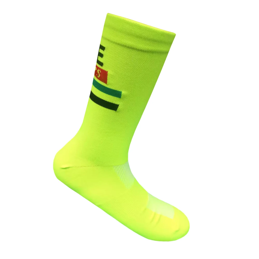 Yeni Beyaz BAE Takımı INEOS Bisiklet Çorapları Kaymaz Futbol Çorapları Minderli Nefes Koşu Basketbol Bisiklet Spor Kavrama Çorapları