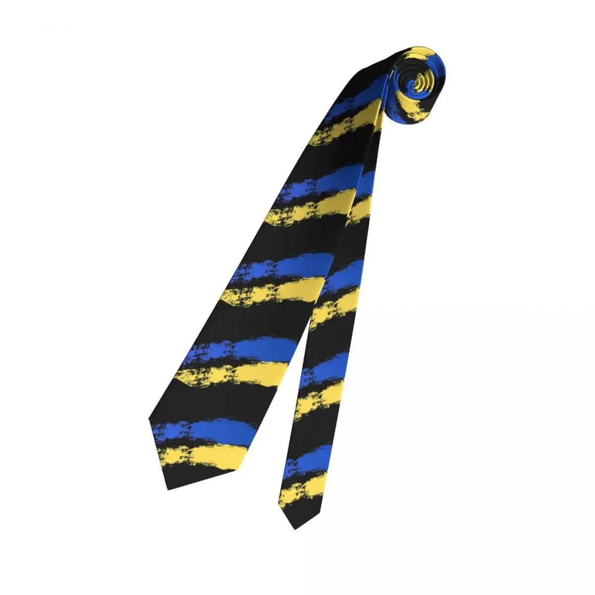 Classic Ukrainian Flag Neck Ties Men Personalized Silk Ukraine Patriotic Necktie for Business Cravat