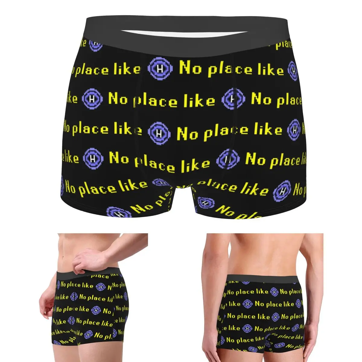 

Boxer Underpants Shorts Old School Runescape "No Place Like Home" Classic Gaming Print Panties Men's Ventilate Underwear