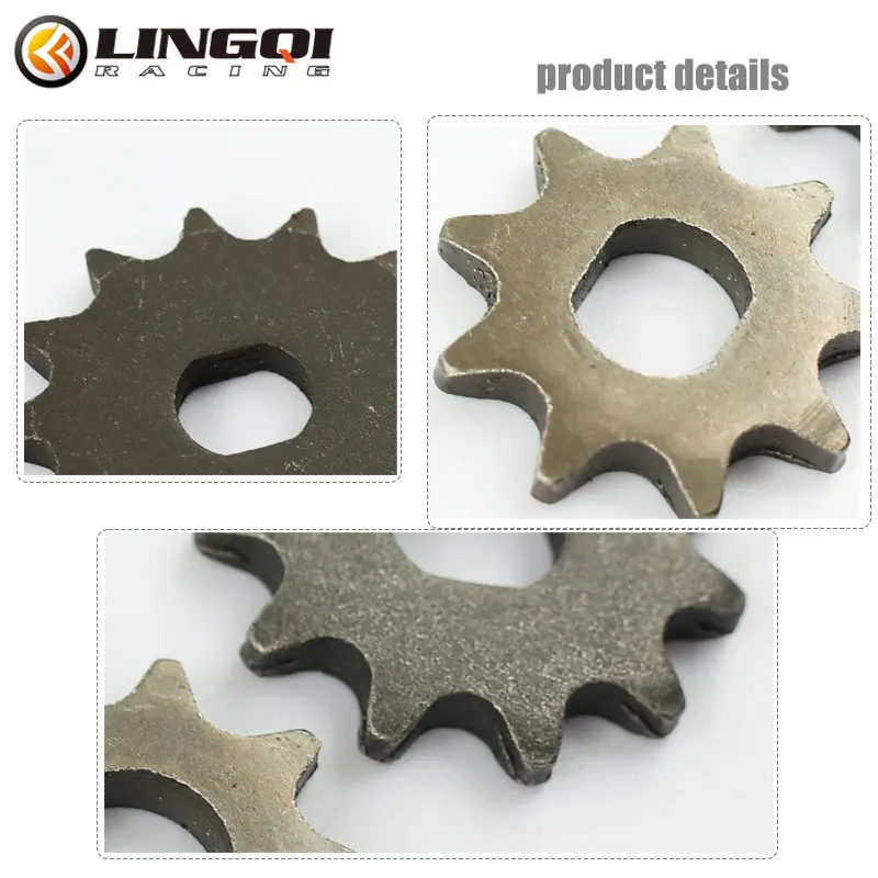 LING QI Motorcycle T8F 13T 11T 9T Sprocket Chain Cog Pinion Engine Gear For 47cc 49cc Mini Pocket Dirt Bike Electric Scooter ATV