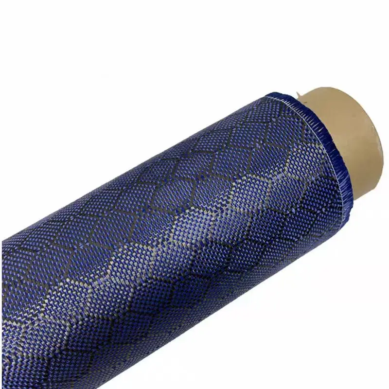 3K 240gsm Red Football Honeycomb pattern Kevlar Hybrid Carbon Fiber Fabric Cloth 40