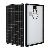 RENOGY 100 Watt Solar Panel, 12V Monocrystalline PV Module 25% High-Efficiency for Home RV Rooftop Boat Caravan Cabin Farm