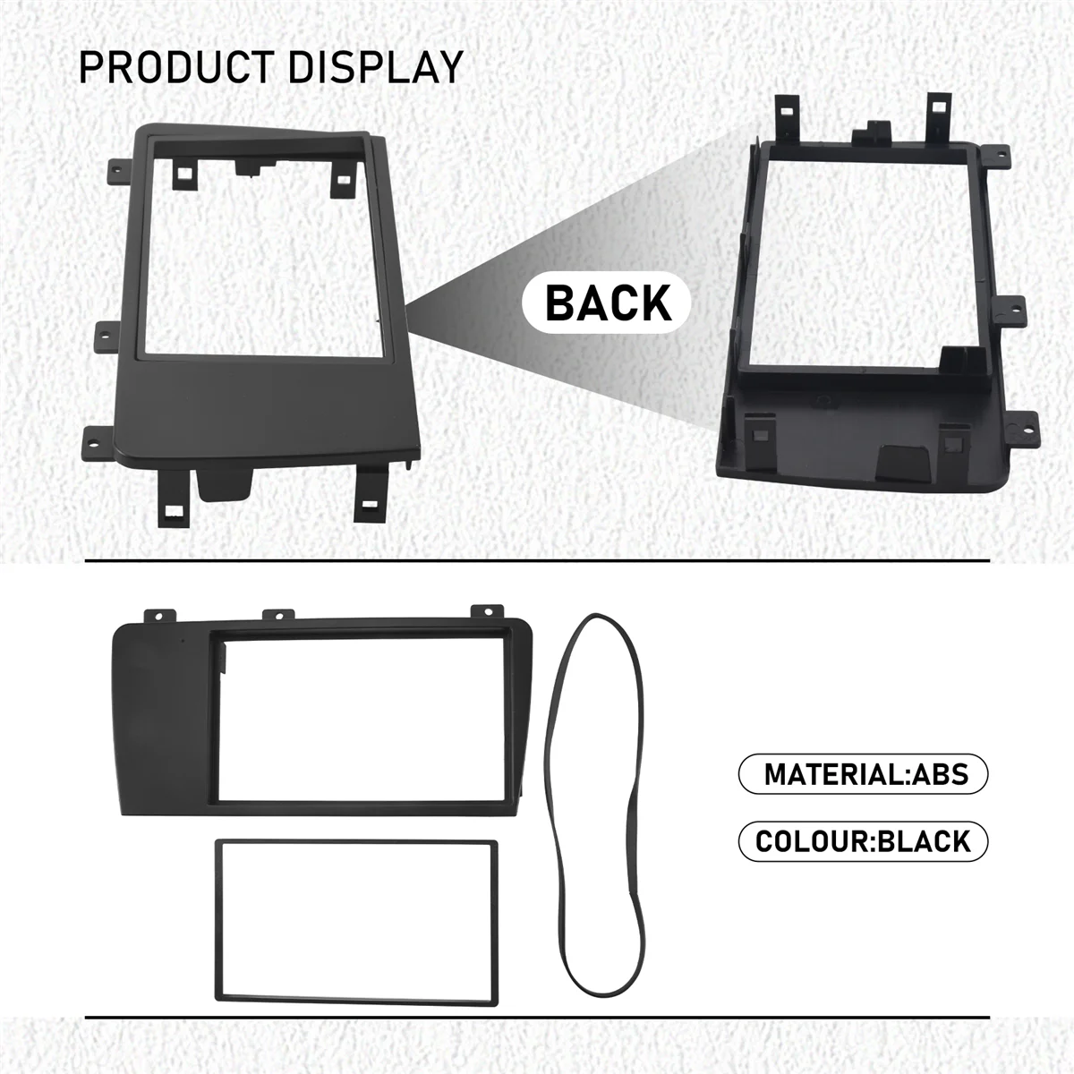 Radio samochodowe stereo Fascia Panel Plate Frame 2 Din dla Xc70/ V70/ S60 2004-2007