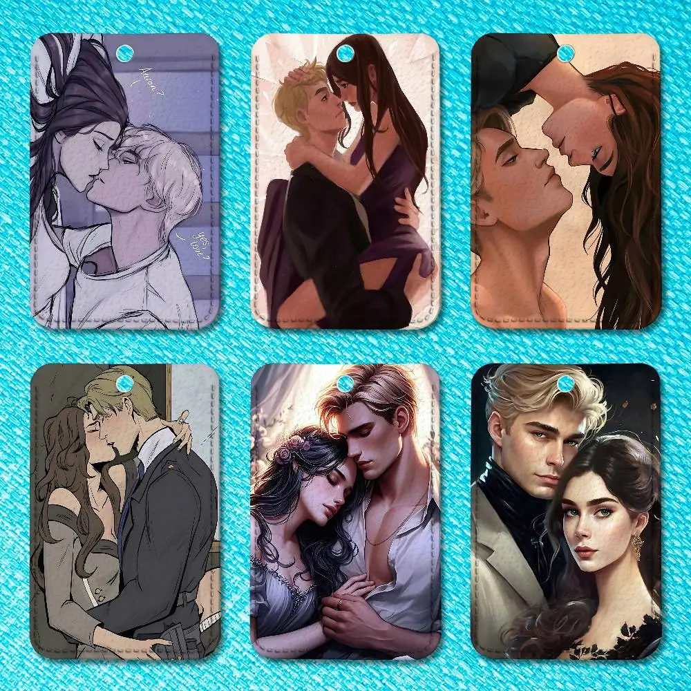 

A-Aaron and J-Juliette Premium PU Leather Card for Daily Use Holder Card Case with Metal Carabiner Customizable Design