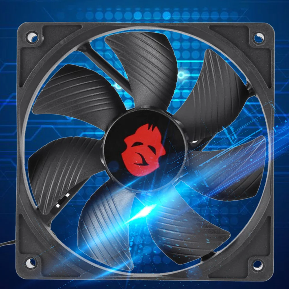 12cm 4 Pin High Speed Desktop Chassis Fan 12V Large Air Volume Computer Cooler PC Desktop Laptop Supplies Accessaries