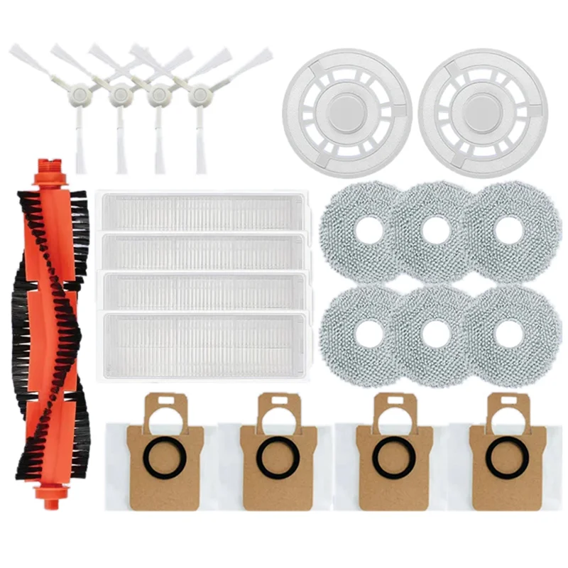 

B46B-For Xiaomi Mijia M30 Pro Robot Vacuum Cleaner Mop Choth Vacuum Bags Accessories Main Side Brush Filter Spare Parts