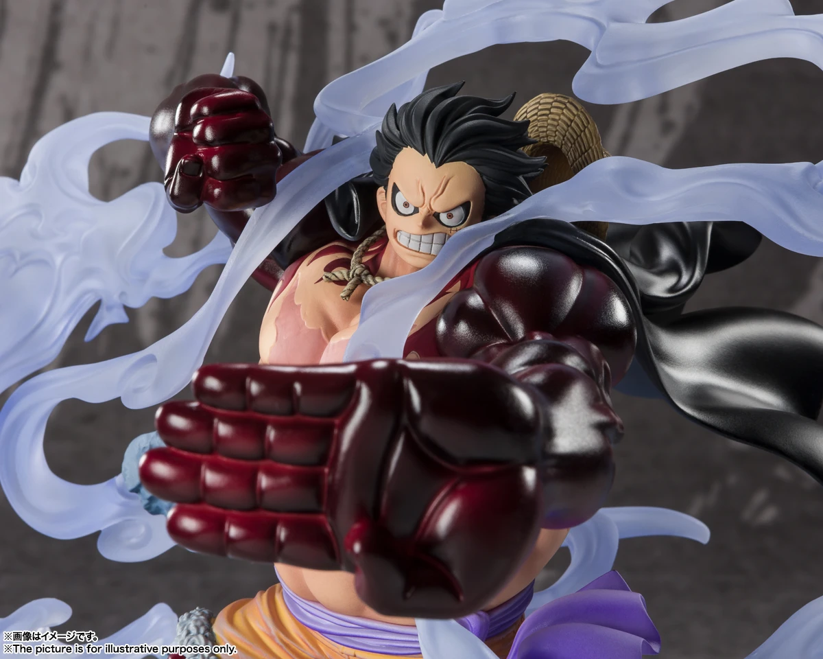 In Stock BANDAI Figuarts ZERO One Piece Three Captains Battle of Monsters on Onigashima Gear 4 Monkey D Luffy Figure Anime Model view 5
