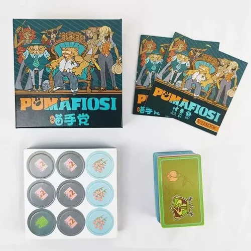 Imagen 2 del producto Pumafiosi juego de mesa tarjeta suerte comiendo mound juego de rol tarjeta de mano multijugador fiesta juego de mesa