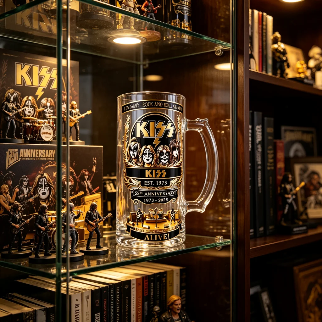 Caneca de Cerveja KISS 55º Ani - Beer Mug Handled avaliação e preço