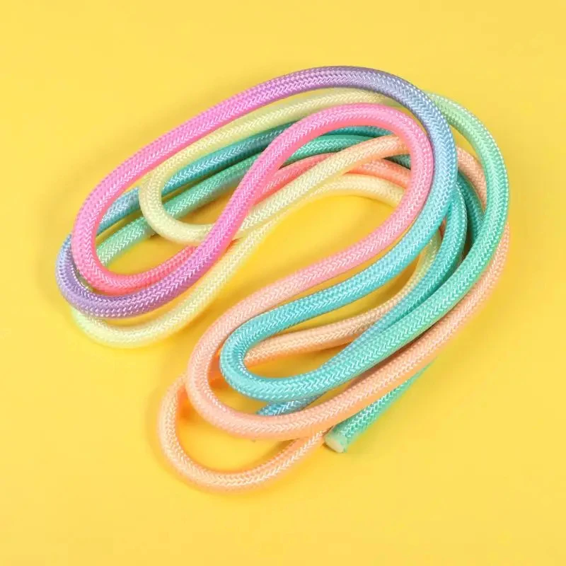 3M Gymnastics Arts Rope Jumping Rope Fitness Rainbow Color Sports Training Rope Rhythmic Gymnastics Rope Sport Tool