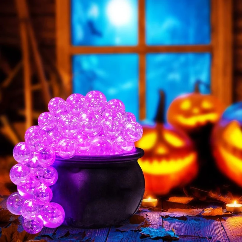 Juego de caldero de burbujas para Halloween, decoraciones de Halloween, Kit de bricolaje para interiores con bola transparente, decoración de Halloween
