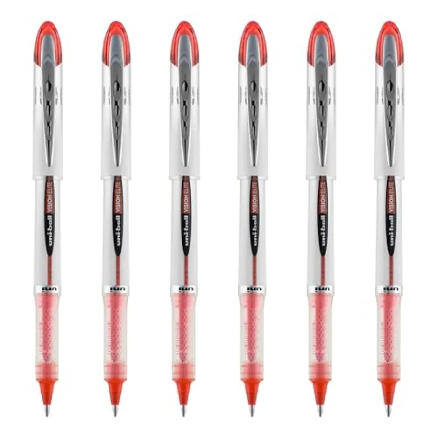 

uniball Vision Elite Rollerball Pen, Bold Point 0.8mm,Ink, 6 Pens