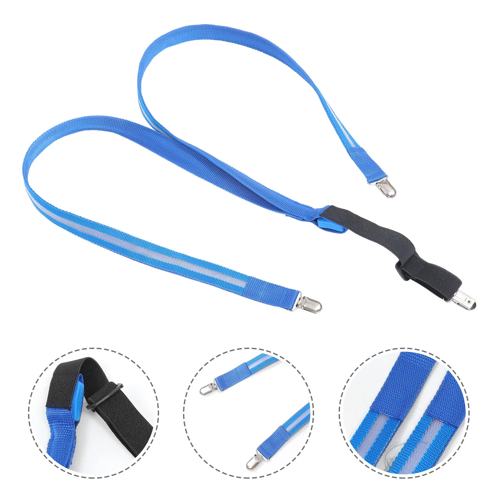 حمالات Led متوهجة قابلة للتعديل على شكل حرف Y دعامات مرنة للرجال والنساء أشرطة بنطلون مضيئة زرقاء للحفلات والمهرجانات الليلية #5