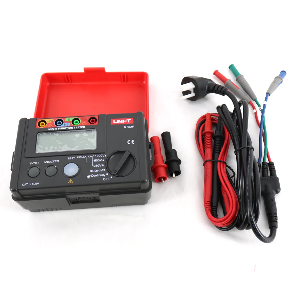 UNI-T UT526 Multifunction Electrical Meter Insulation Resistance Tester Low Resistance Continuity Meter Voltage And RCD Tester