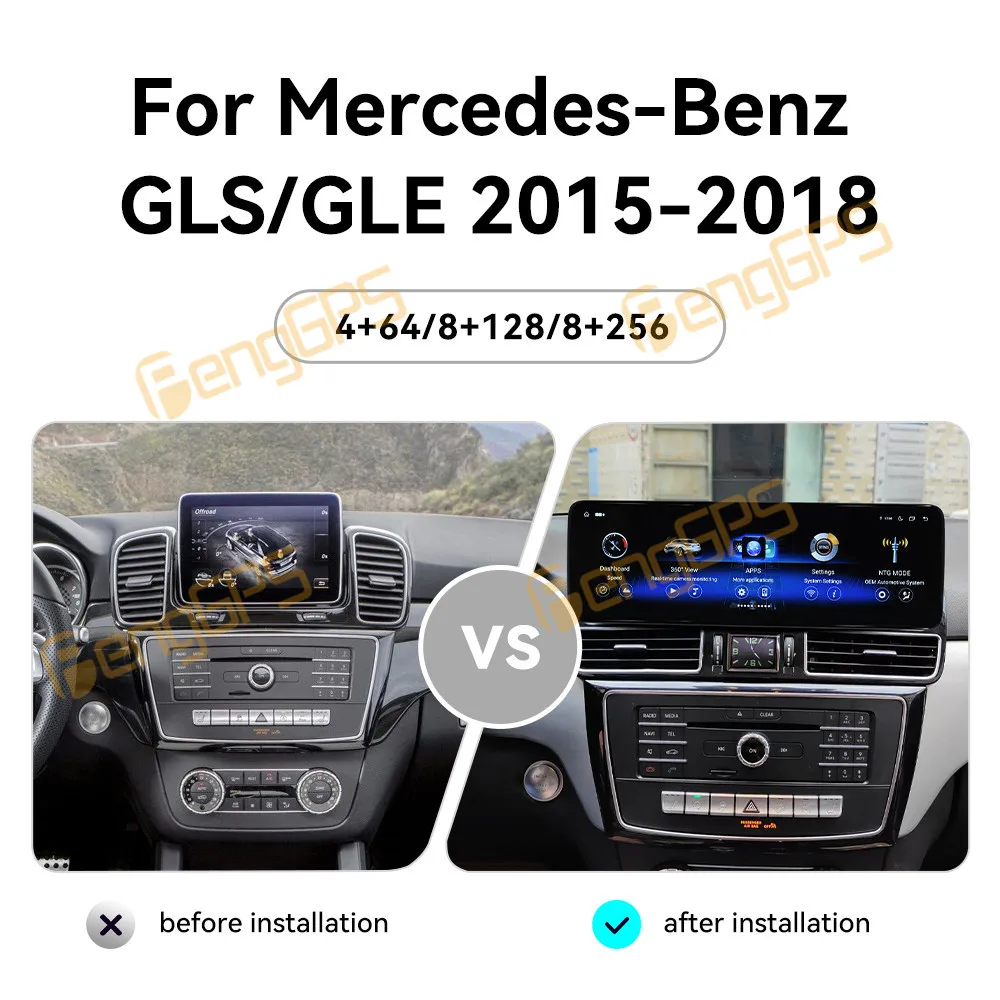 14.9 "Android 13 autoradio CarPlay pour mercedes-benz GLS GLE 2015-2018 écran tactile lecteur multimédia GPS Navigation unité principale