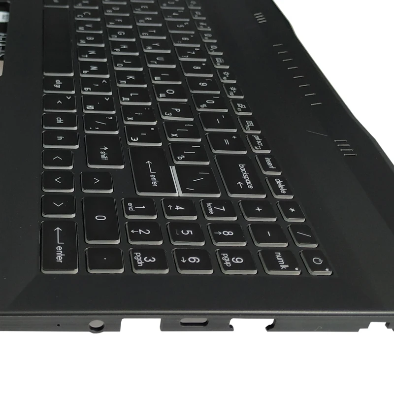 Imagem -04 - para Msi Gf66 11ue 11ug Ms1581 Ms-1582 Palmrest Capa Superior Russo Eua Espanhol Latino Francês Teclado de Laptop Azerty Novo