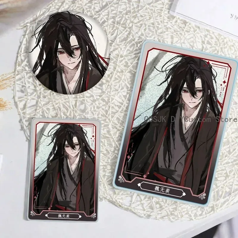 

MDZS Wei wuxian Grandmaster of Demonic Cultivation Cosplay Flowing Sand Mahjong Badge Acrylic Brick Mascot Anime Birthday Gift