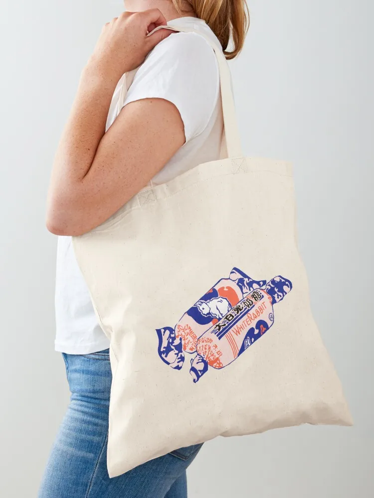 

White Rabbit candy Tote Bag Candy bags canvas bags large tote bag bag luxury women