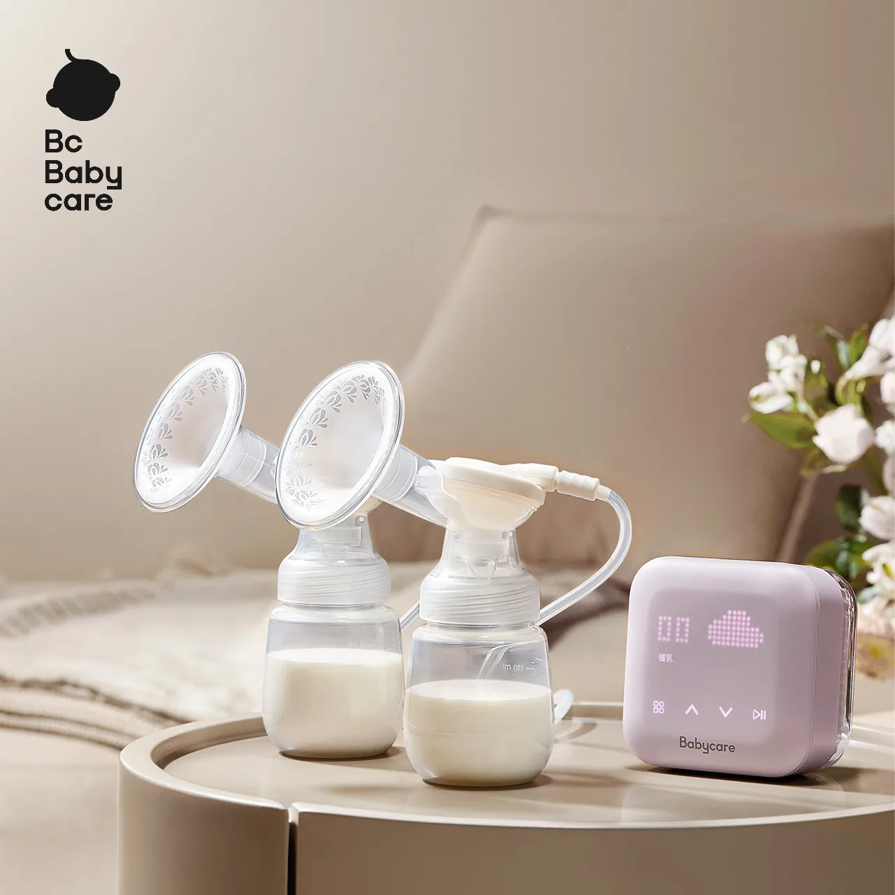 

Bc Babycare Portable Double Electric Breast Pumps USB Chargable Silent Milk Extractor Automatic Milker Comfort Breastfeeding