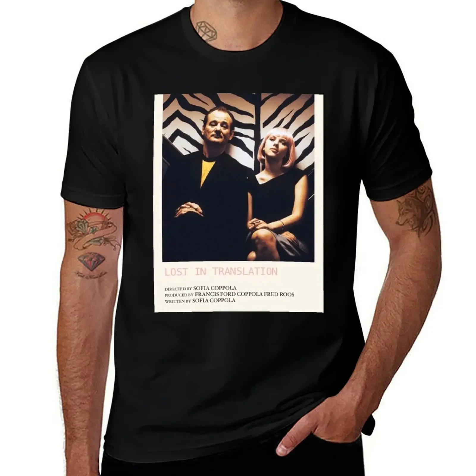 Lost in Translation T-Shirt anime stuff custom shirt oversized graphic tee mens t shirt graphic