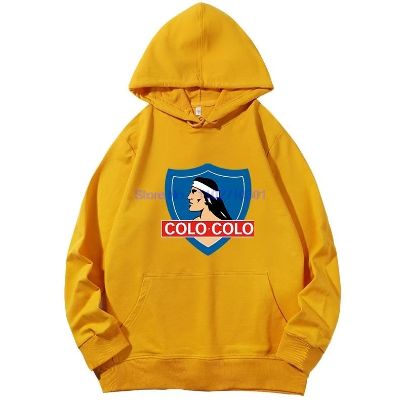 Fashion graphic Hooded sweatshirts Colo Colo Camista Soccer Blanco Football Unisex cotton essentials hoodie Hooded sweatshirts