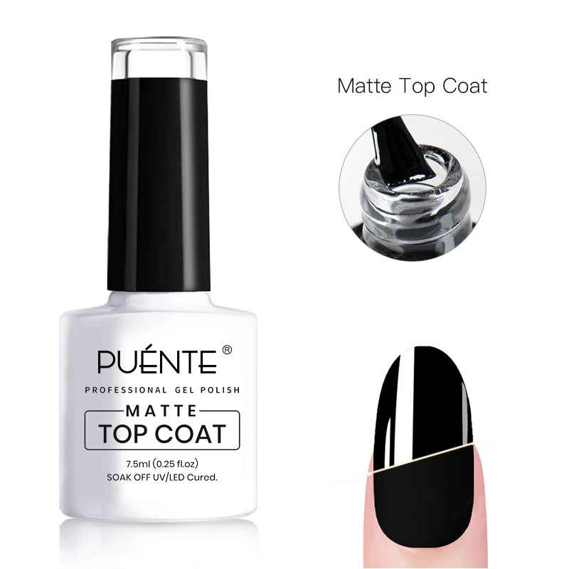 7.5ML Matt Top Coat Gel Polish Matte Function Gel Vernis Semi Permanent Sealer Manicure Lacquer Soak Off LED UV Gel Nail Polish