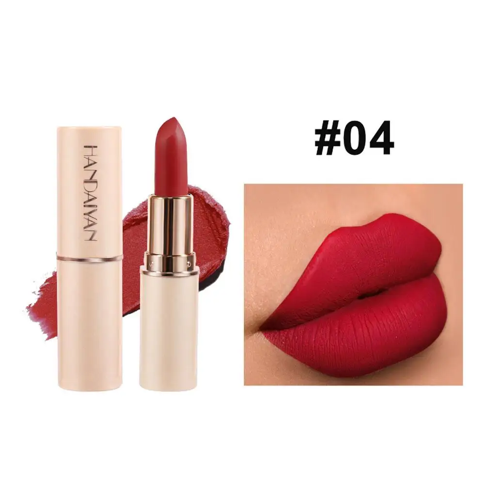 8-Color Matte Lipstick Waterproof Non-stick Cup Long-Lasting Balm Velvet To Lip Lips Easy Matte Velvet Color Cosmetics T4F8