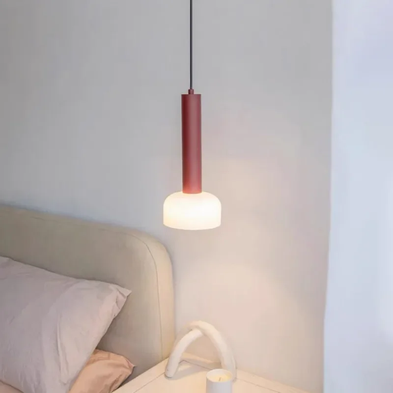 Italian long Pendant light Minimalist Bedside Nordic Multi Colors design lamp replica Bar Living Room kitchen dining bar light