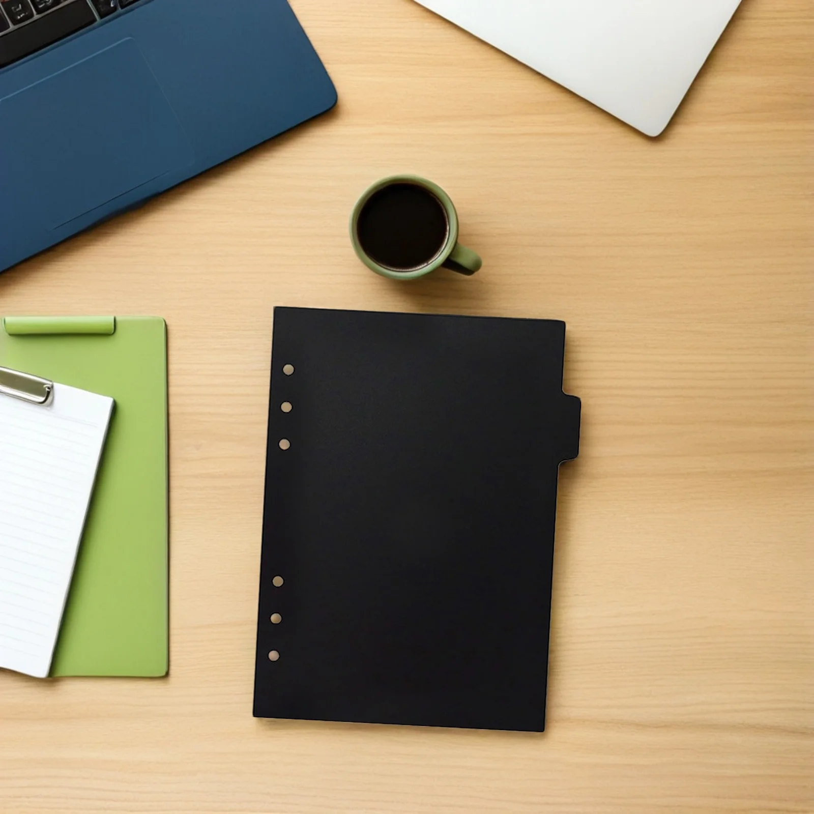 

6pcs A5 Binder Dividers Pp Plastic Colored Tabs For Notebook Journal Report Index Dividers Notepad Tabs Loose-Leaf Organizers